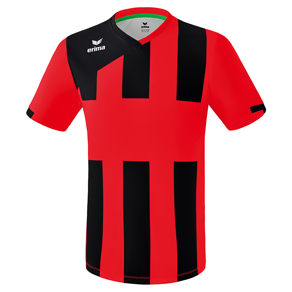 ERIMA SIENA 3.0 CAMISETA MANGA CORTA, ROJA-NEGRA UNISEX. 