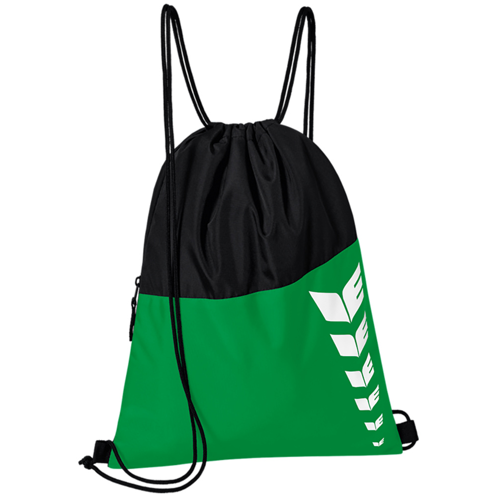 ERIMA SIX WINGS GYM BAG, EMERALD-BLACK. 