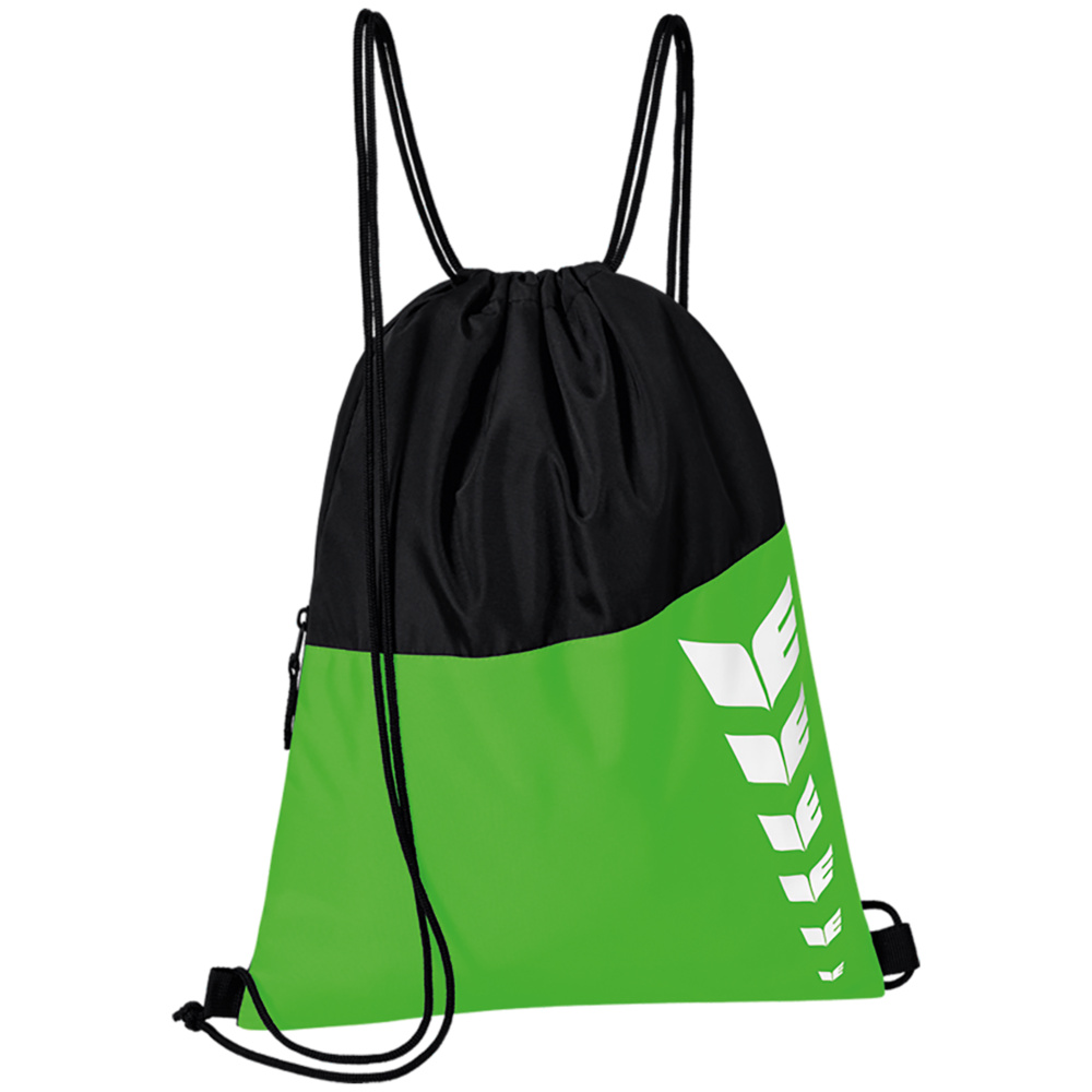 ERIMA SIX WINGS GYM BAG, GREEN-BLACK. 