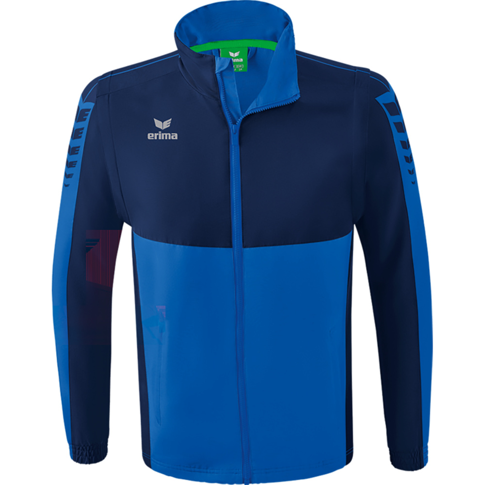 ERIMA SIX WINGS JACKET WITH DETACHABLE SLEEVES, NEW ROYAL-NEW NAVY MEN. 