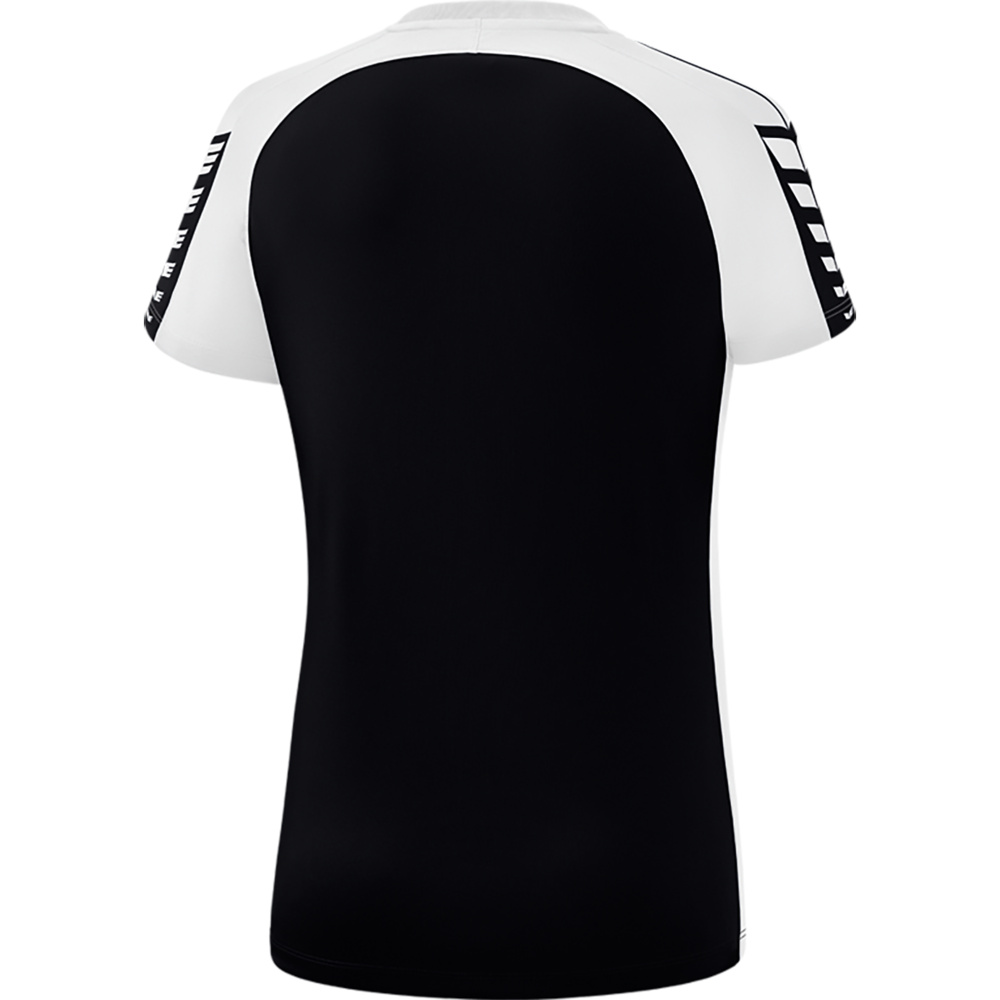 ERIMA SIX WINGS JERSEY SHORT SLEEVE, BLACK-WHITE WOMEN. 