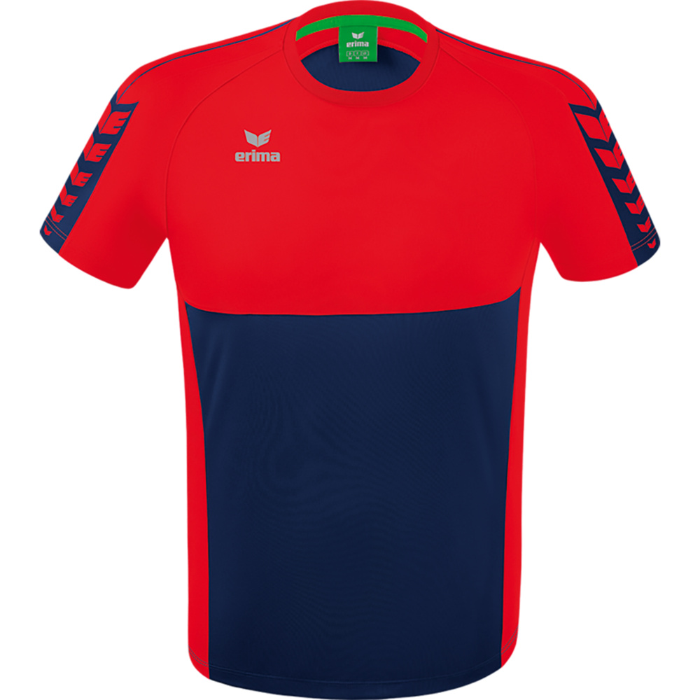 ERIMA SIX WINGS JERSEY SHORT SLEEVE, NEW NAVY-RED KIDS. 