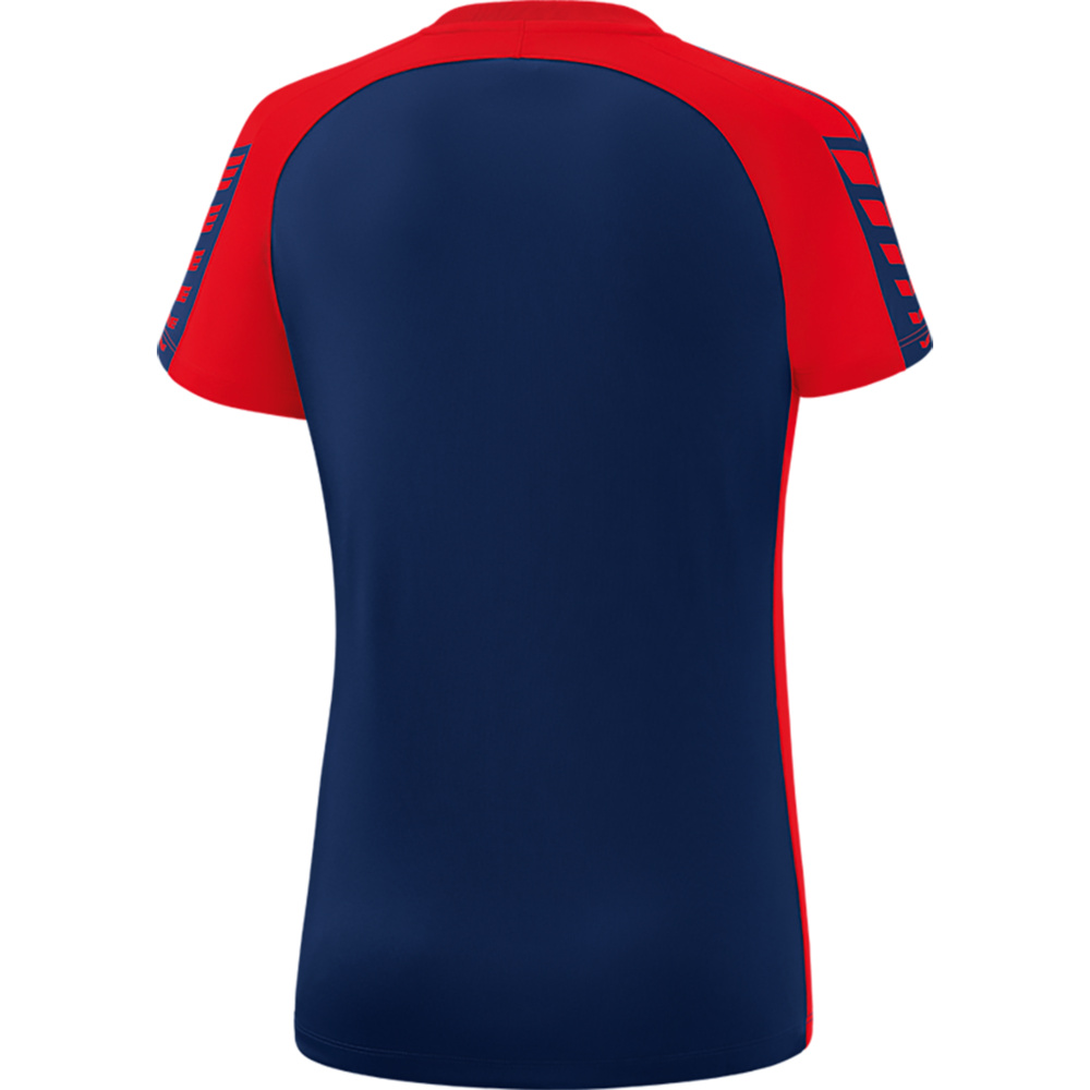 ERIMA SIX WINGS JERSEY SHORT SLEEVE, NEW NAVY-RED WOMEN. 