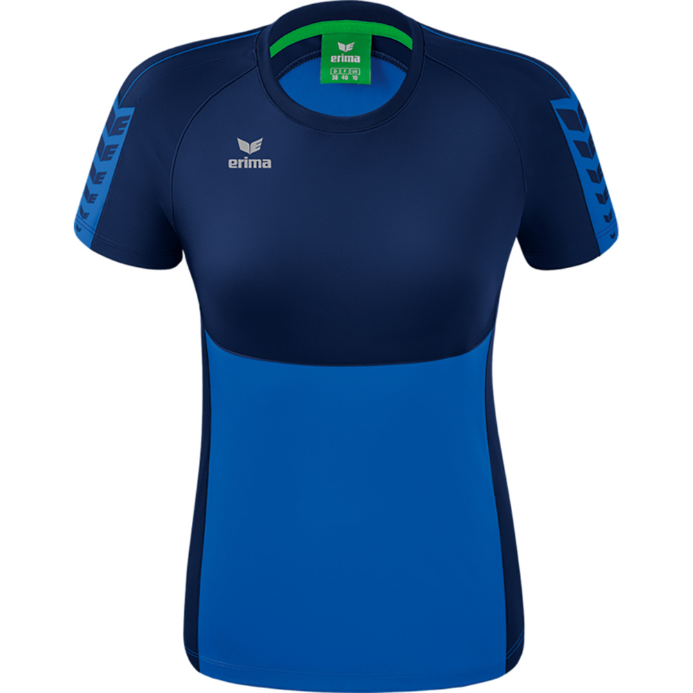 ERIMA SIX WINGS JERSEY SHORT SLEEVE, NEW ROYAL-NEW NAVY WOMEN. 