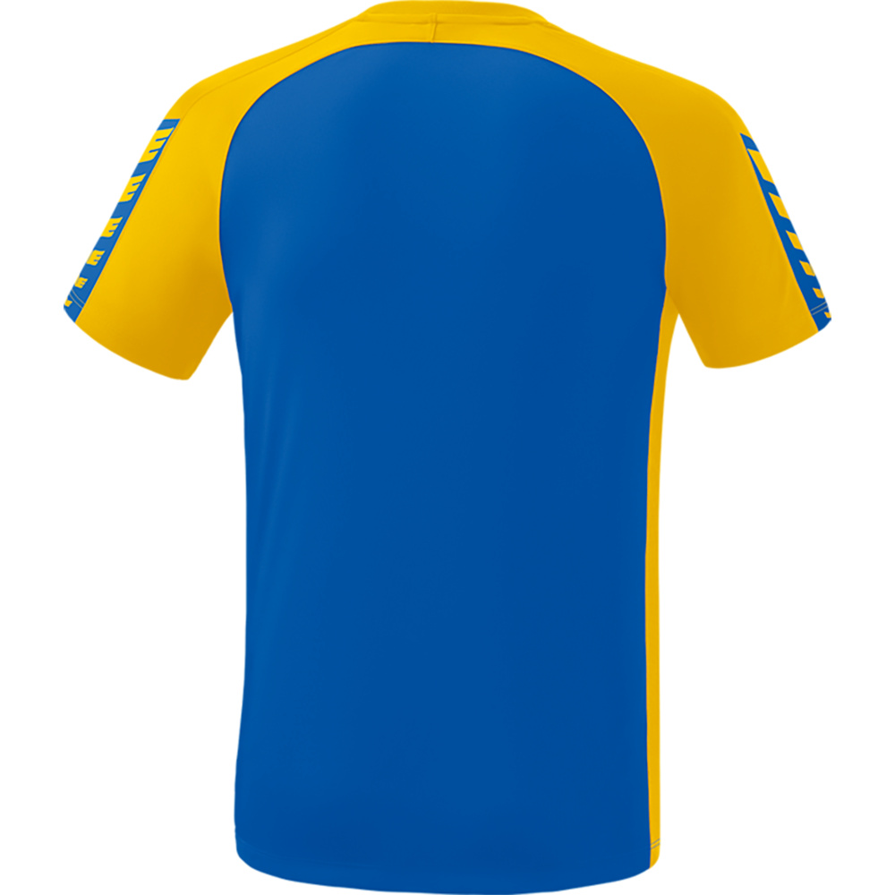 ERIMA SIX WINGS JERSEY SHORT SLEEVE, NEW ROYAL-YELLOW KIDS. 