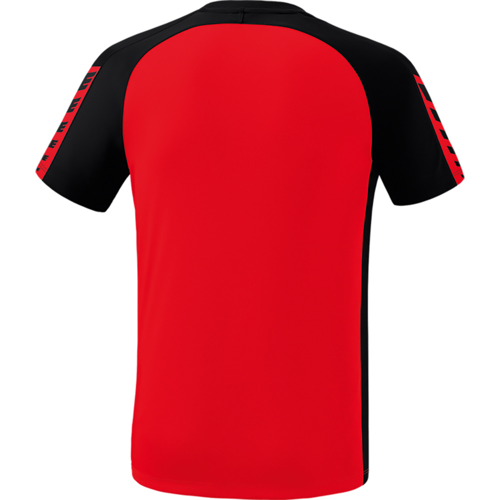 ERIMA SIX WINGS JERSEY SHORT SLEEVE, RED-BLACK KIDS. 