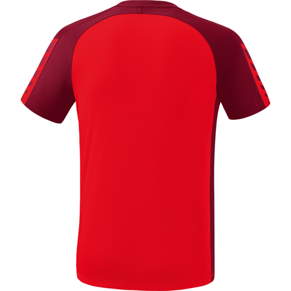 ERIMA SIX WINGS JERSEY SHORT SLEEVE, RED-BORDEAUX KIDS. 