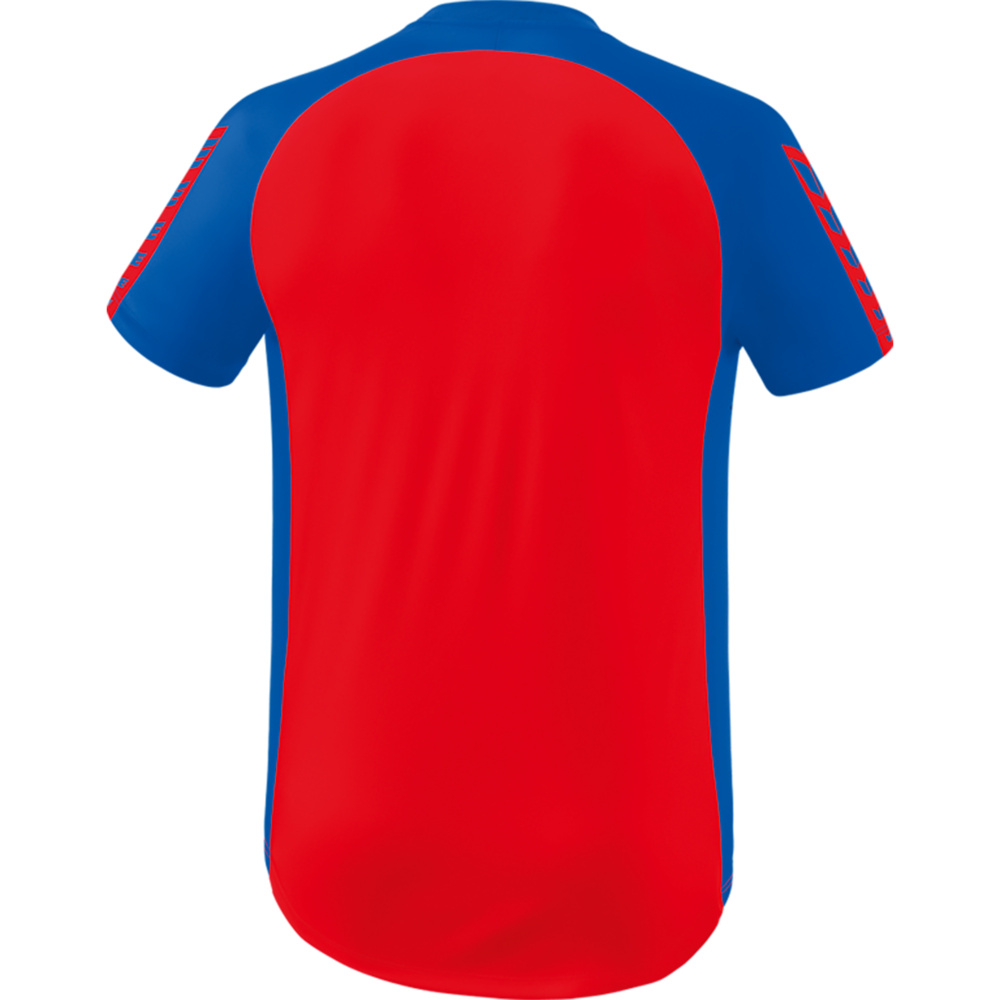 ERIMA SIX WINGS JERSEY SHORT SLEEVE, RED-NEW ROYAL KIDS. 