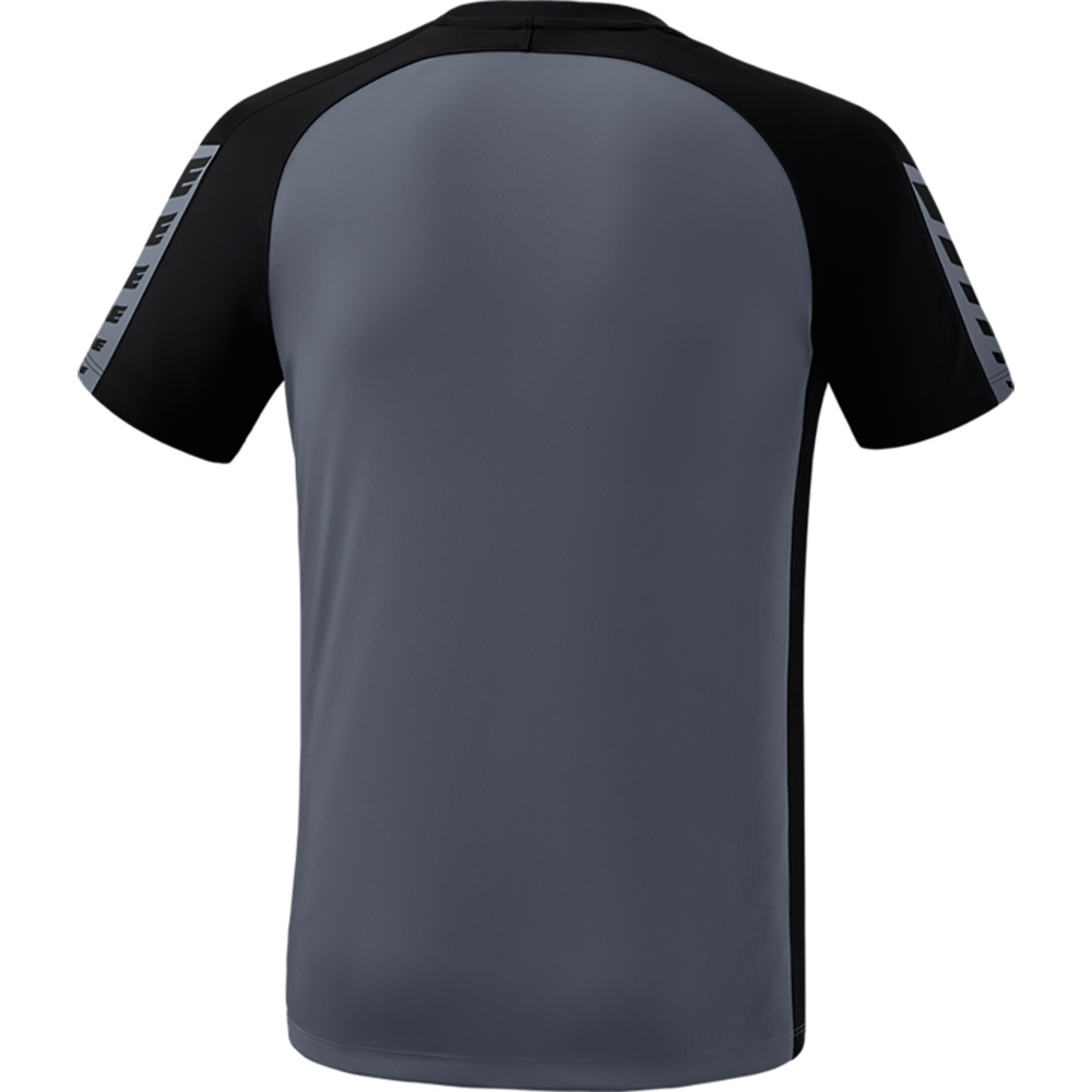 ERIMA SIX WINGS JERSEY SHORT SLEEVE, SLATE GREY-BLACK KIDS. 