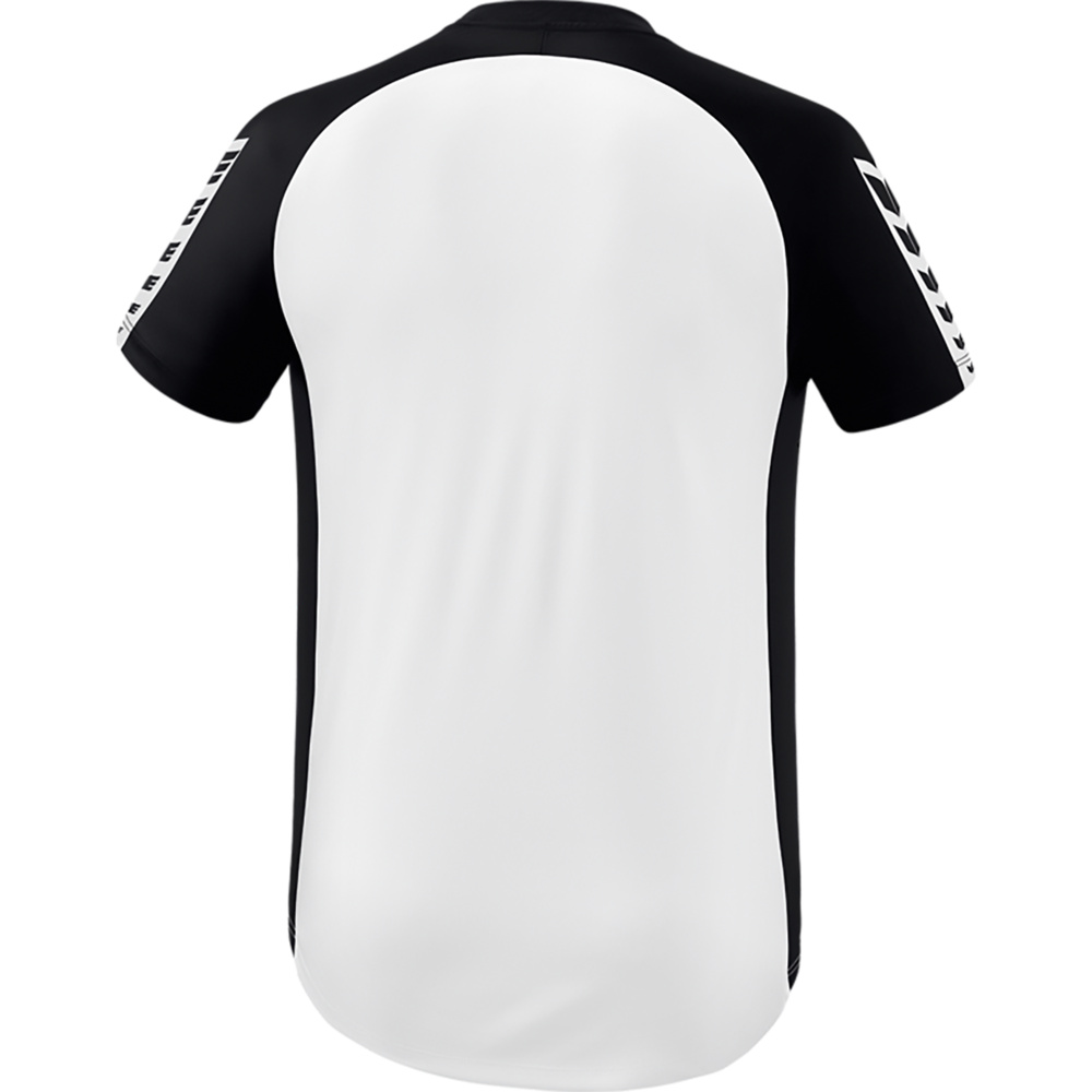 ERIMA SIX WINGS JERSEY SHORT SLEEVE, WHITE-BLACK KIDS. 