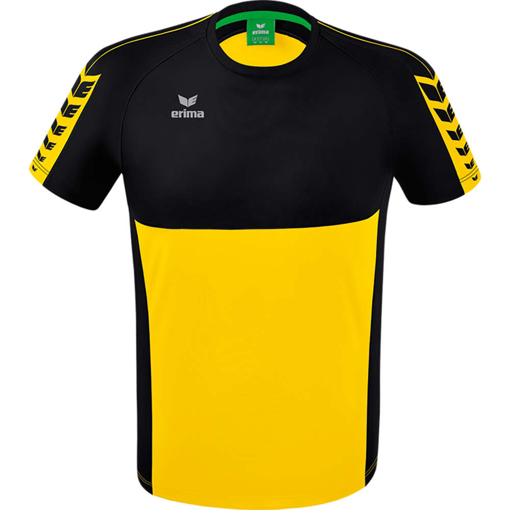 ERIMA SIX WINGS JERSEY SHORT SLEEVE, YELLOW-BLACK KIDS. 