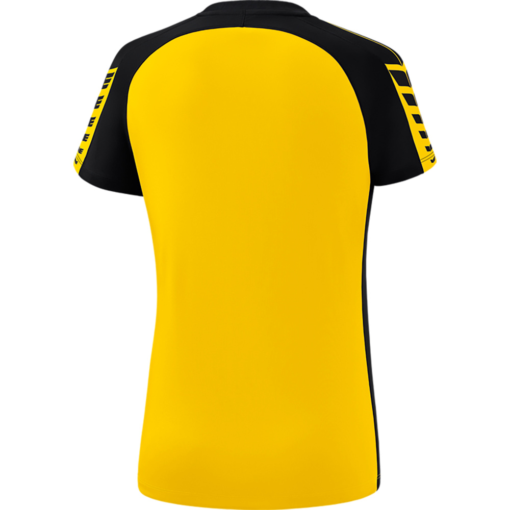 ERIMA SIX WINGS JERSEY SHORT SLEEVE, YELLOW-BLACK WOMEN. 