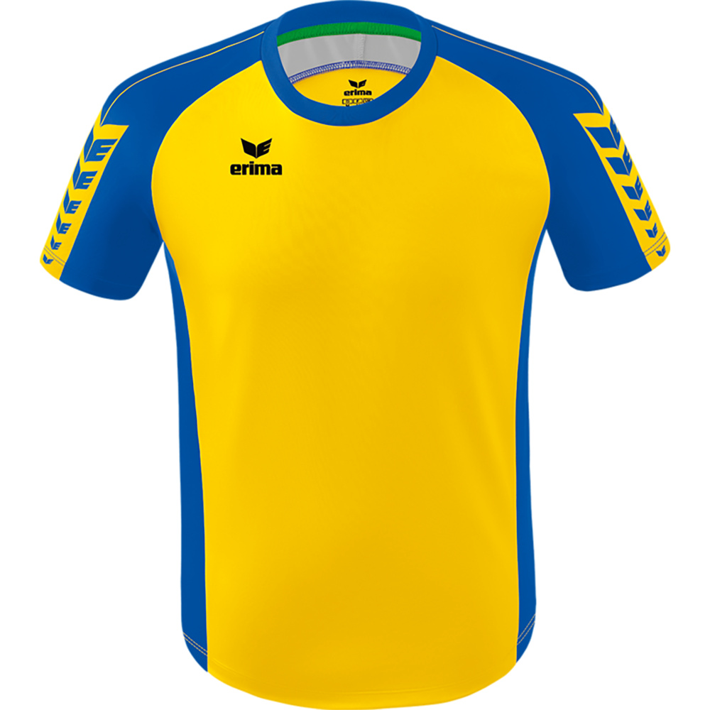 ERIMA SIX WINGS JERSEY SHORT SLEEVE, YELLOW-NEW ROYAL KIDS. 