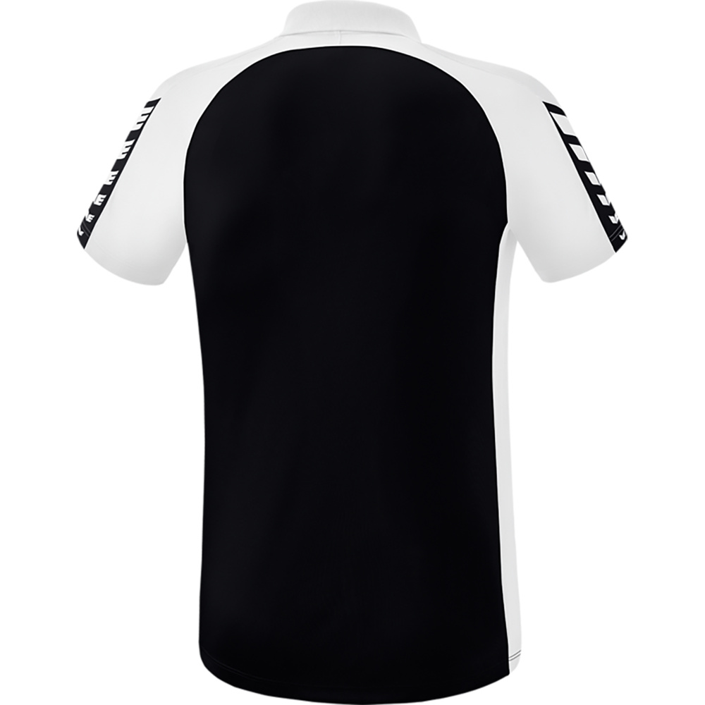 ERIMA SIX WINGS POLO-SHIRT, BLACK-WHITE MEN. 