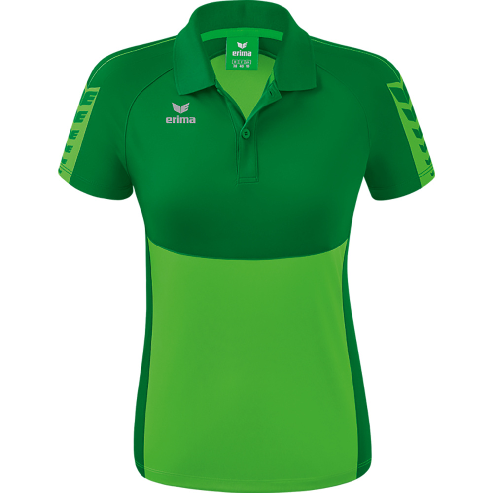 ERIMA SIX WINGS POLO-SHIRT, GREEN-EMERALD WOMEN. 