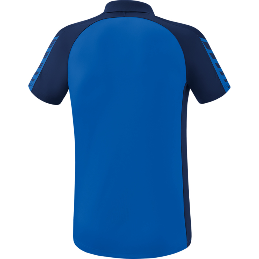 ERIMA SIX WINGS POLO-SHIRT, NEW ROYAL-NEW NAVY MEN. 