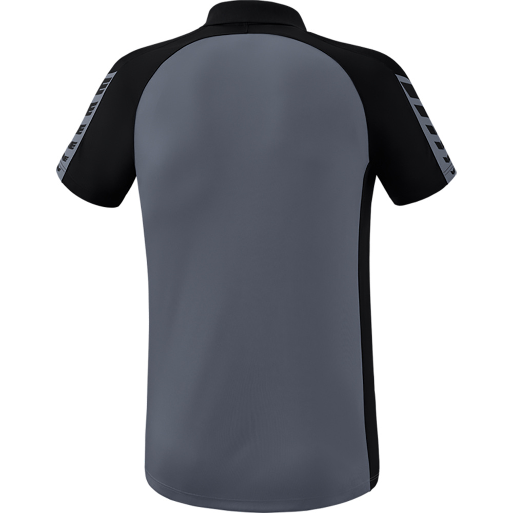 ERIMA SIX WINGS POLO-SHIRT, SLATE GREY-BLACK MEN. 