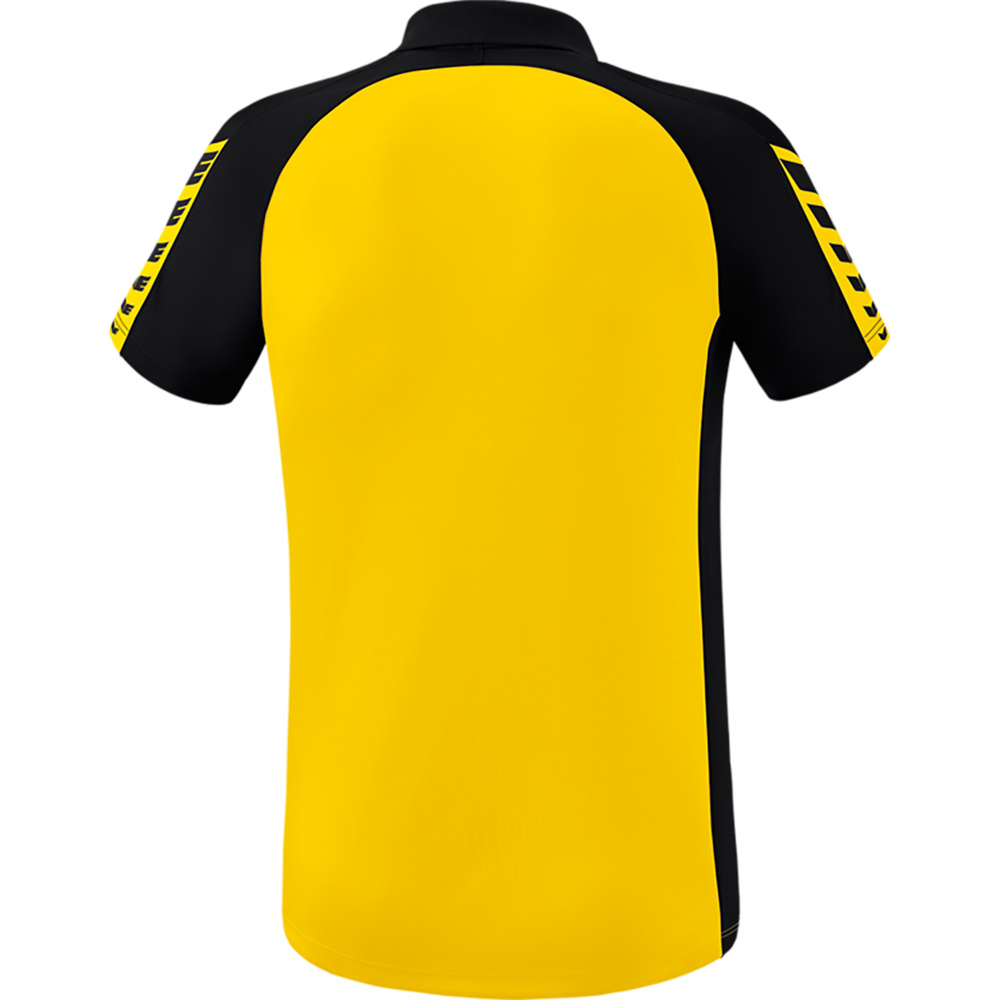 ERIMA SIX WINGS POLO-SHIRT, YELLOW-BLACK MEN. 