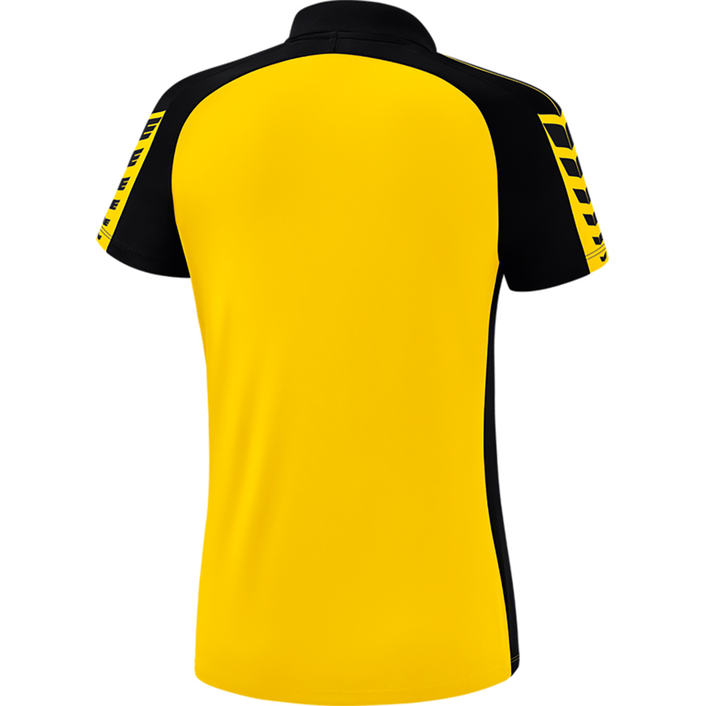 ERIMA SIX WINGS POLO-SHIRT, YELLOW-BLACK WOMEN. 