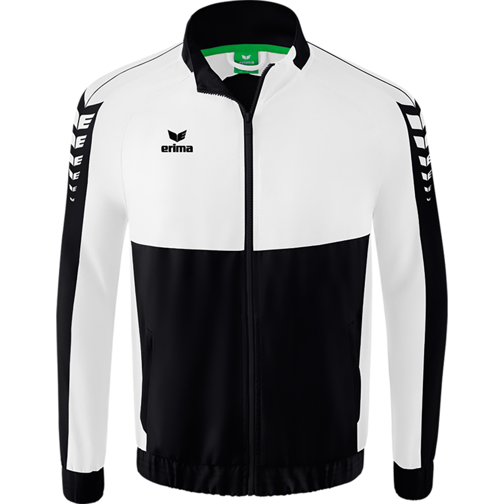 ERIMA SIX WINGS PRESENTATION JACKET, BLACK-WHITE MEN. 