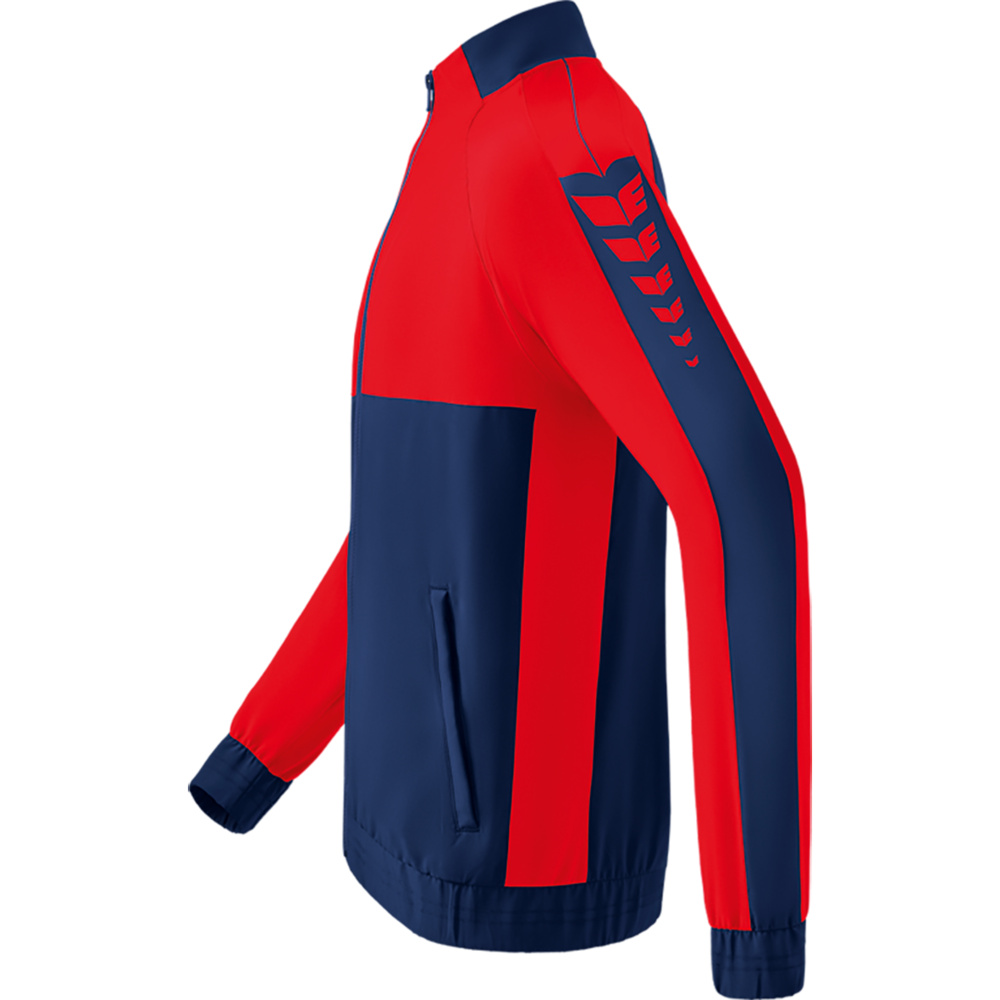 ERIMA SIX WINGS PRESENTATION JACKET, NEW NAVY-RED KIDS. 