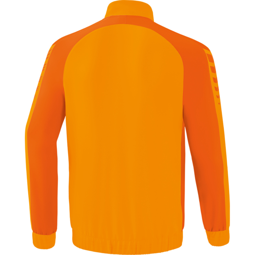 ERIMA SIX WINGS PRESENTATION JACKET, NEW ORANGE-ORANGE KIDS. 