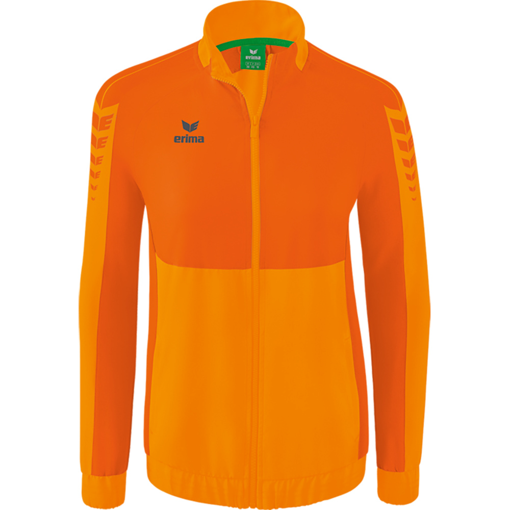 ERIMA SIX WINGS PRESENTATION JACKET, NEW ORANGE-ORANGE WOMEN. 