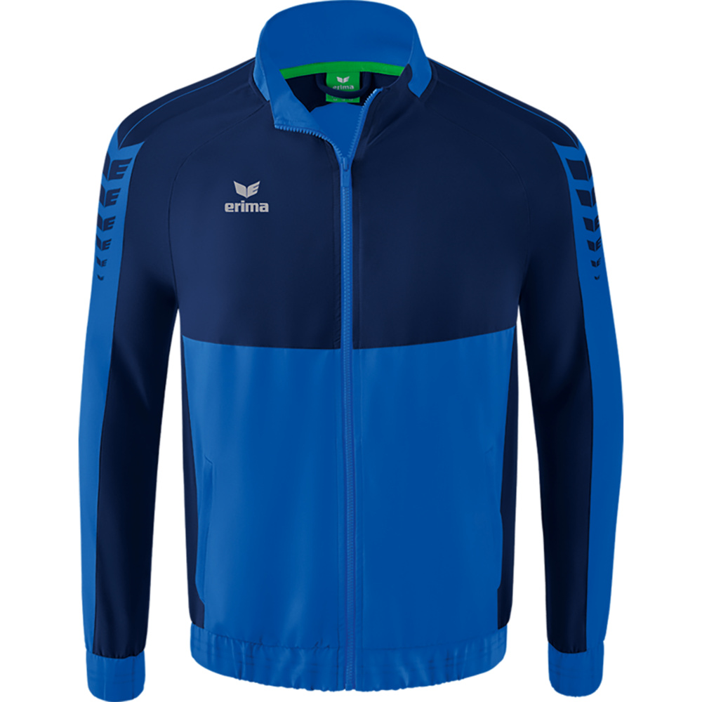 ERIMA SIX WINGS PRESENTATION JACKET, NEW ROYAL-NEW NAVY KIDS. 