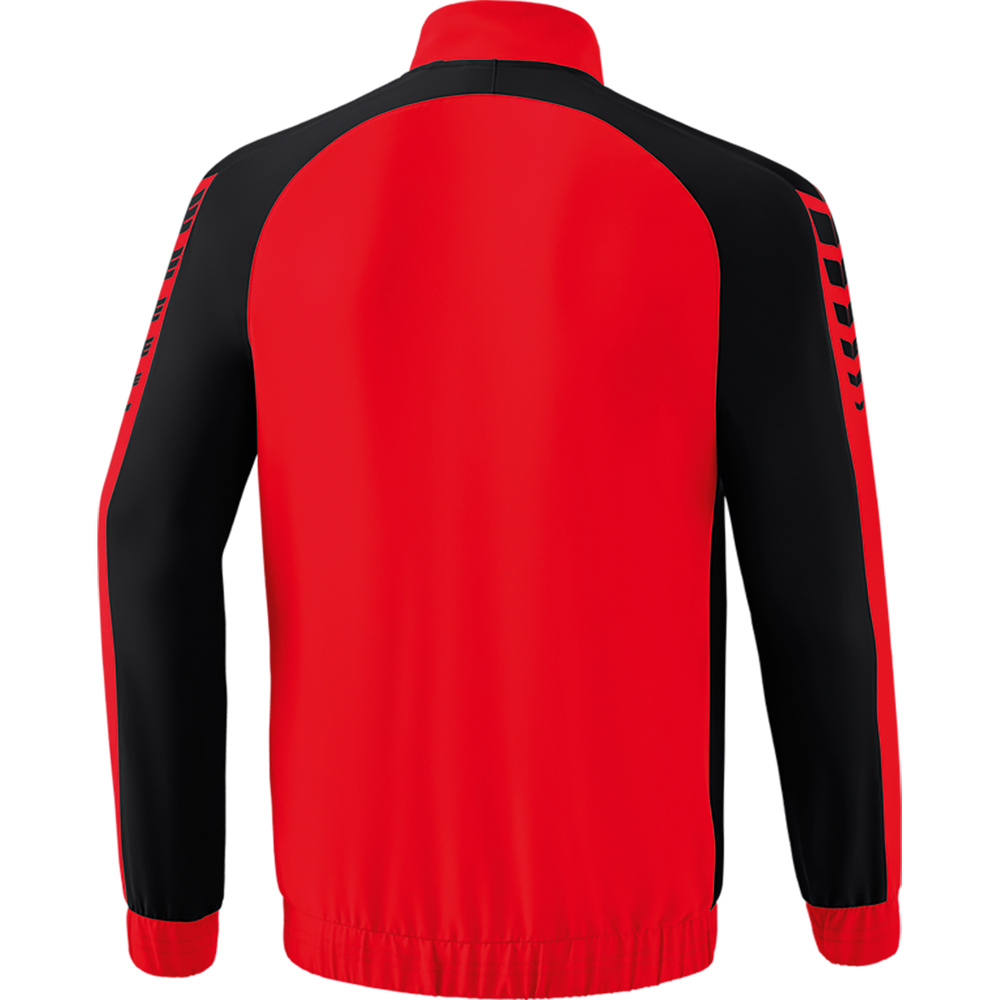 ERIMA SIX WINGS PRESENTATION JACKET, RED-BLACK KIDS. 