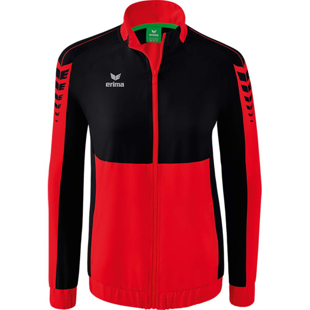 ERIMA SIX WINGS PRESENTATION JACKET, RED-BLACK WOMEN. 