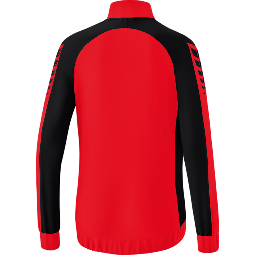 ERIMA SIX WINGS PRESENTATION JACKET, RED-BLACK WOMEN. 