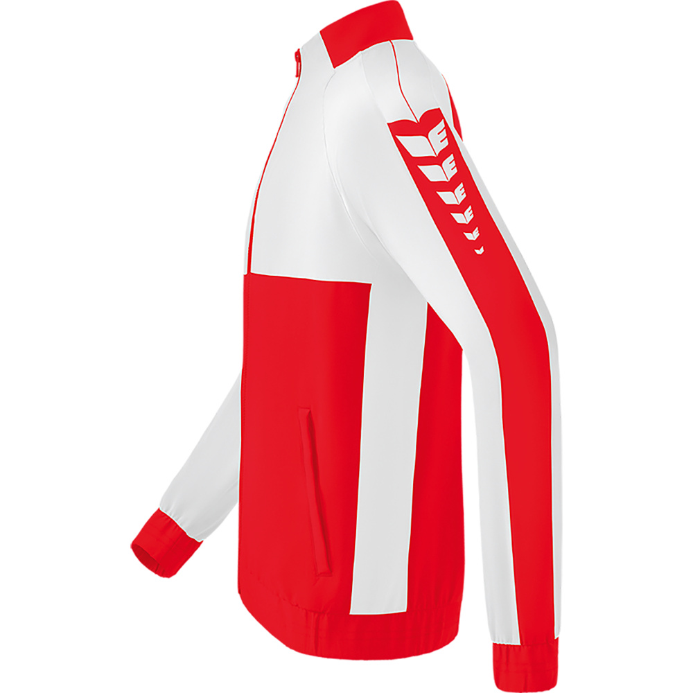 ERIMA SIX WINGS PRESENTATION JACKET, RED-WHITE KIDS. 