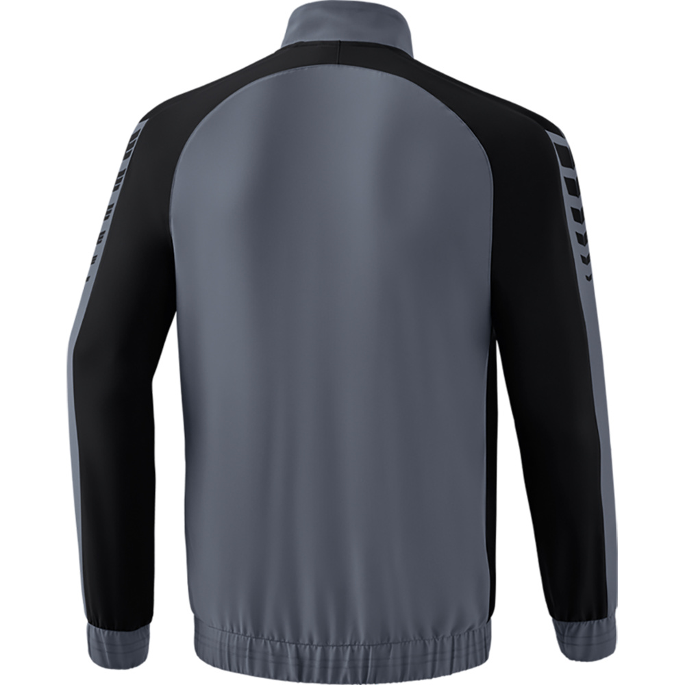 ERIMA SIX WINGS PRESENTATION JACKET, SLATE GREY-BLACK MEN. 