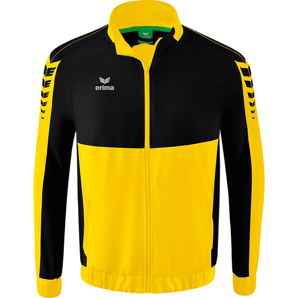 ERIMA SIX WINGS PRESENTATION JACKET, YELLOW-BLACK KIDS. 