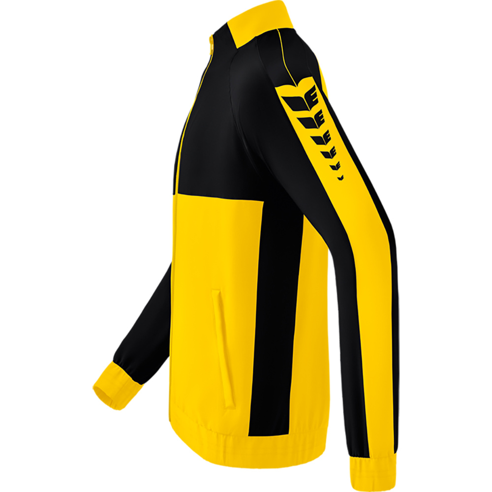 ERIMA SIX WINGS PRESENTATION JACKET, YELLOW-BLACK KIDS. 