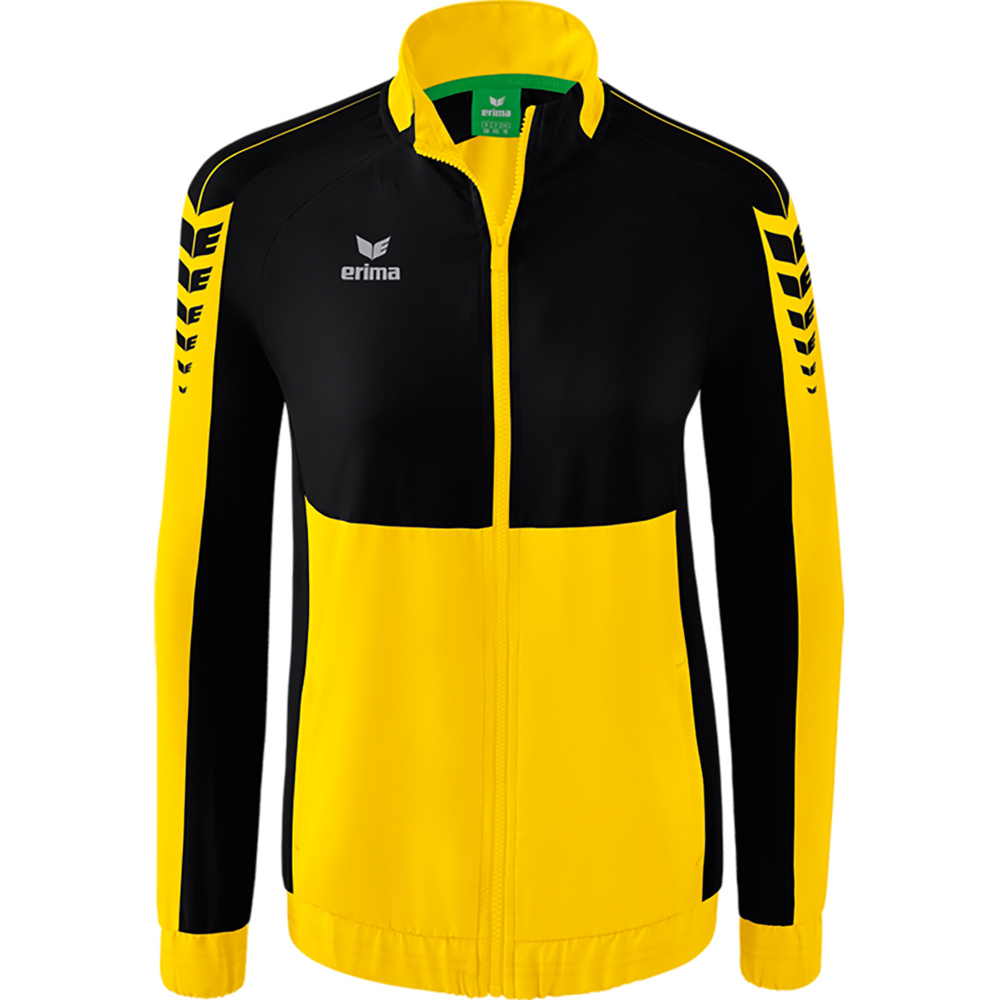 ERIMA SIX WINGS PRESENTATION JACKET, YELLOW-BLACK WOMEN. 