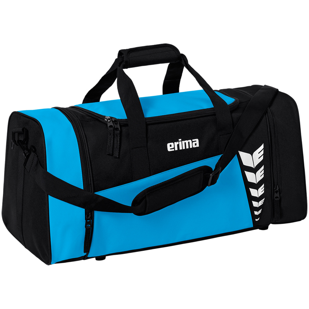 ERIMA SIX WINGS SPORTS BAG, CURACAO-BLACK. 