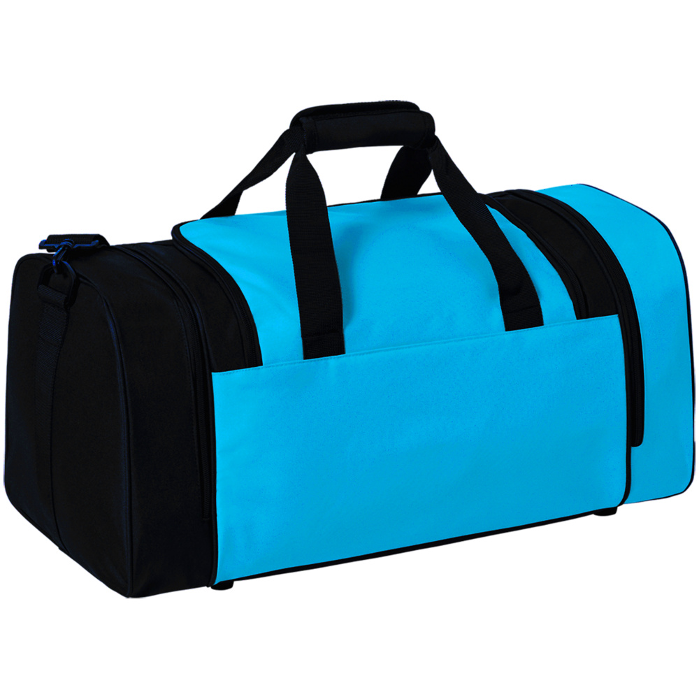 ERIMA SIX WINGS SPORTS BAG, CURACAO-BLACK. 