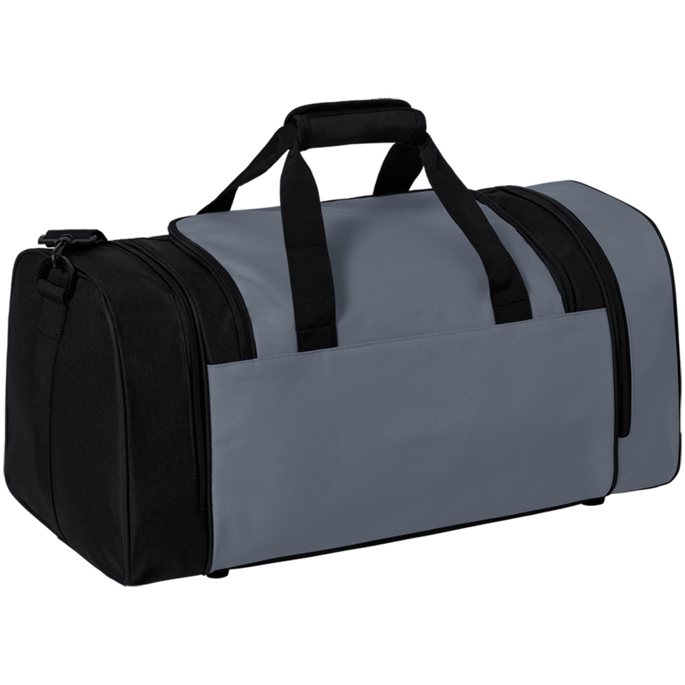 ERIMA SIX WINGS SPORTS BAG, SLATE GREY-BLACK. 