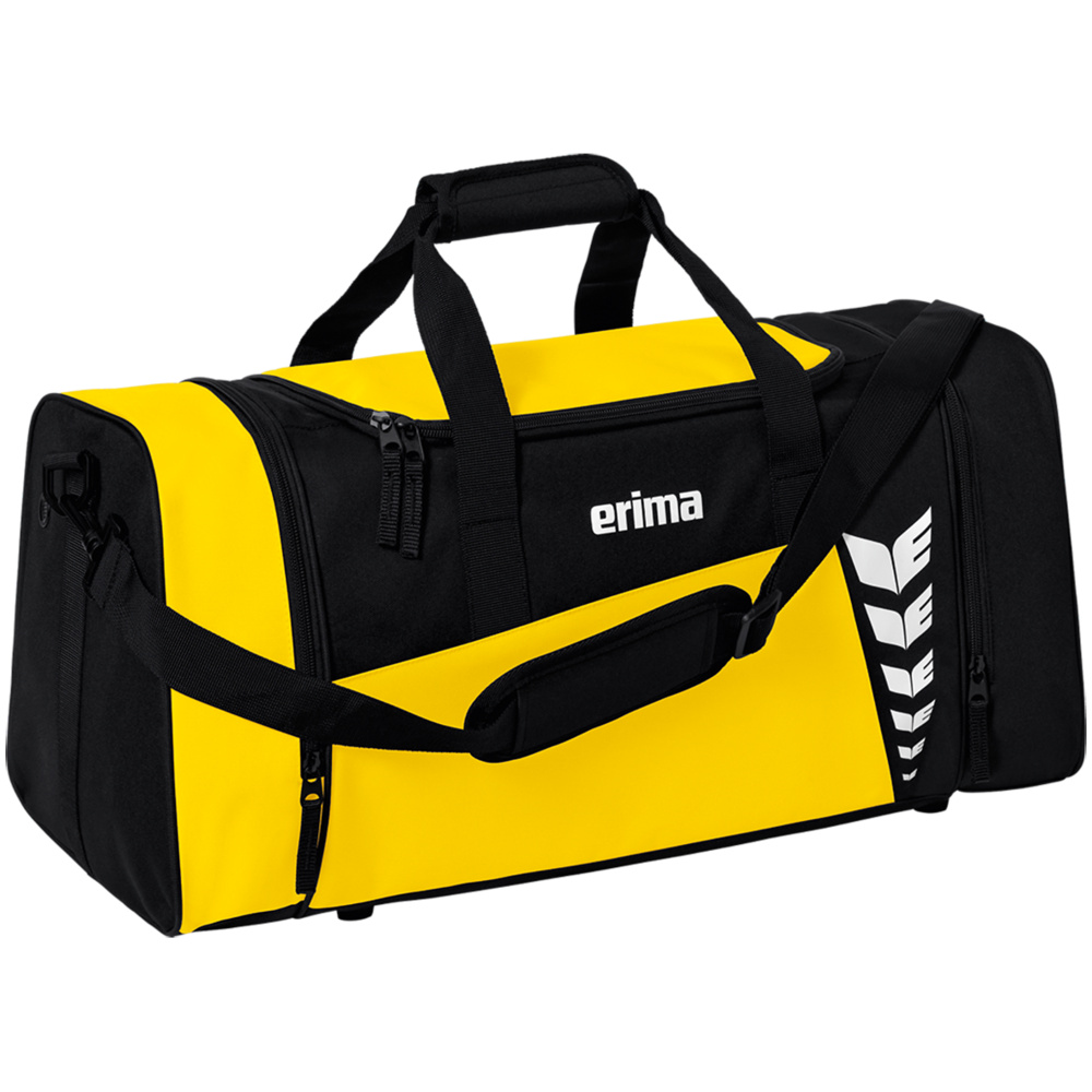 ERIMA SIX WINGS SPORTS BAG, YELLOW-BLACK. 