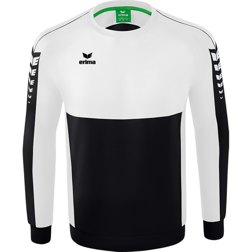 ERIMA SIX WINGS SWEATSHIRT, BLACK-WHITE MEN. 