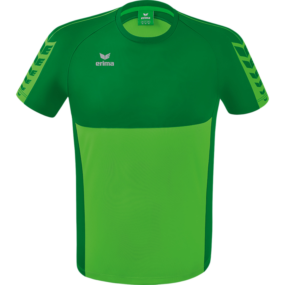 ERIMA SIX WINGS T-SHIRT SHORT SLEEVE, GREEN-EMERALD MEN. 