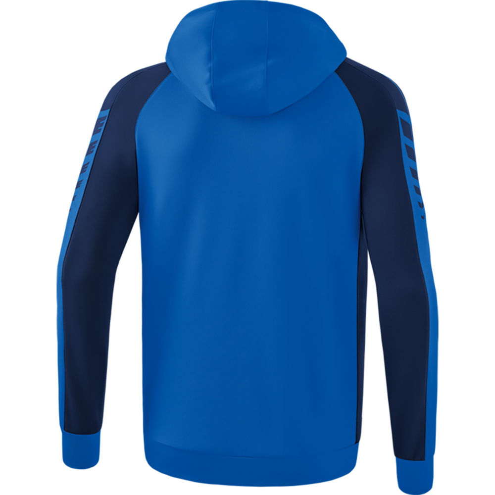 ERIMA SIX WINGS TRAINING JACKET WITH HOOD, NEW ROYAL-NEW NAVY KIDS. 