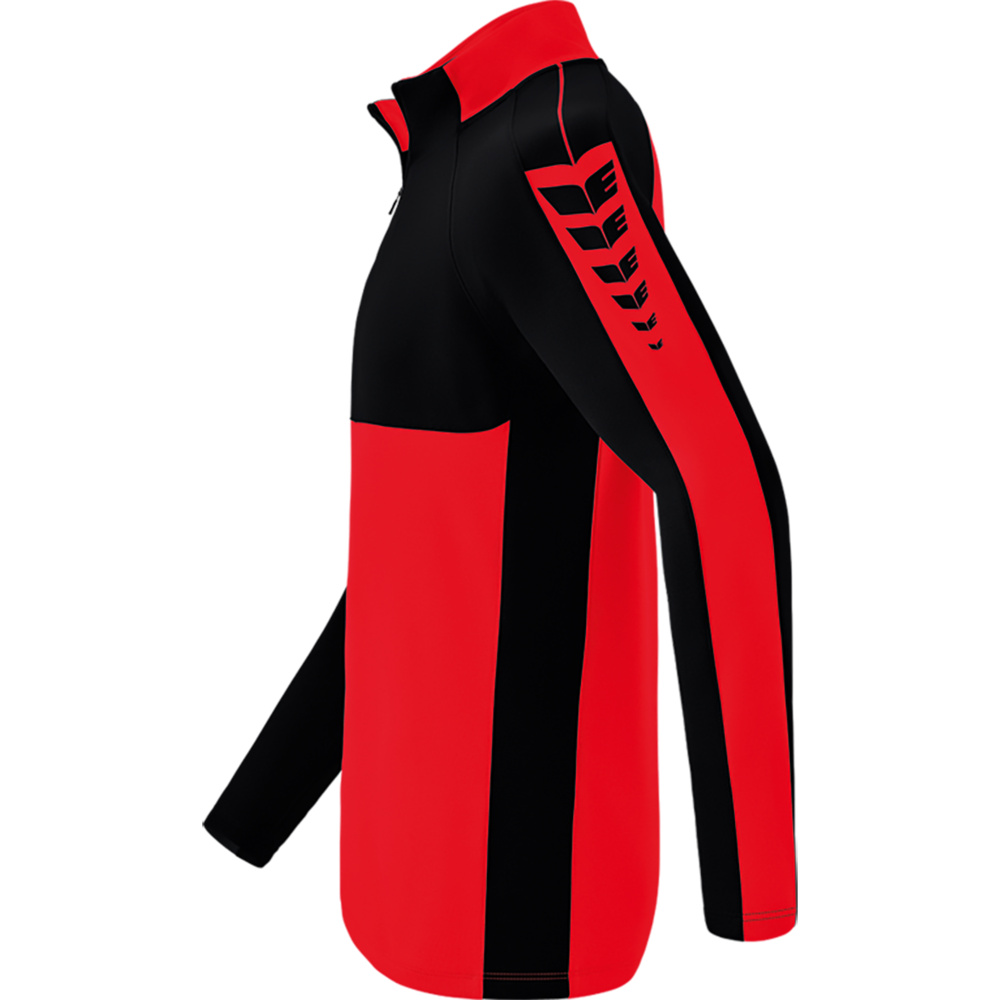 ERIMA SIX WINGS TRAINING TOP, RED-BLACK KIDS. 