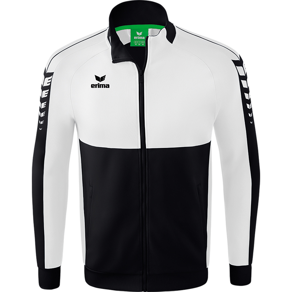 ERIMA SIX WINGS WORKER JACKET, BLACK-WHITE KIDS. 