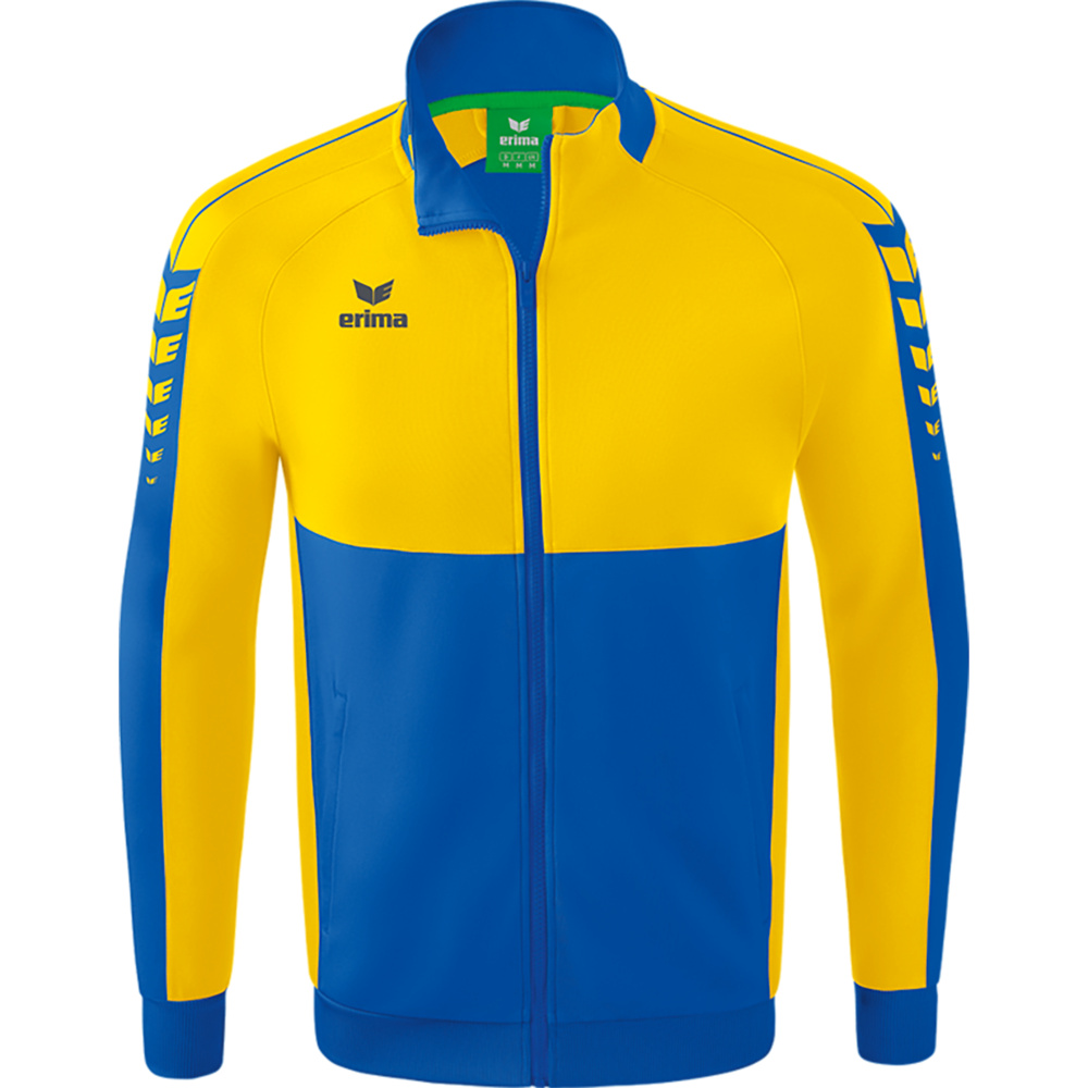 ERIMA SIX WINGS WORKER JACKET, NEW ROYAL-YELLOW KIDS. 