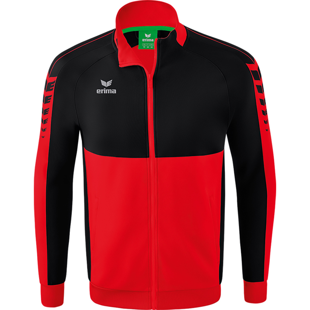 ERIMA SIX WINGS WORKER JACKET, RED-BLACK KIDS. 