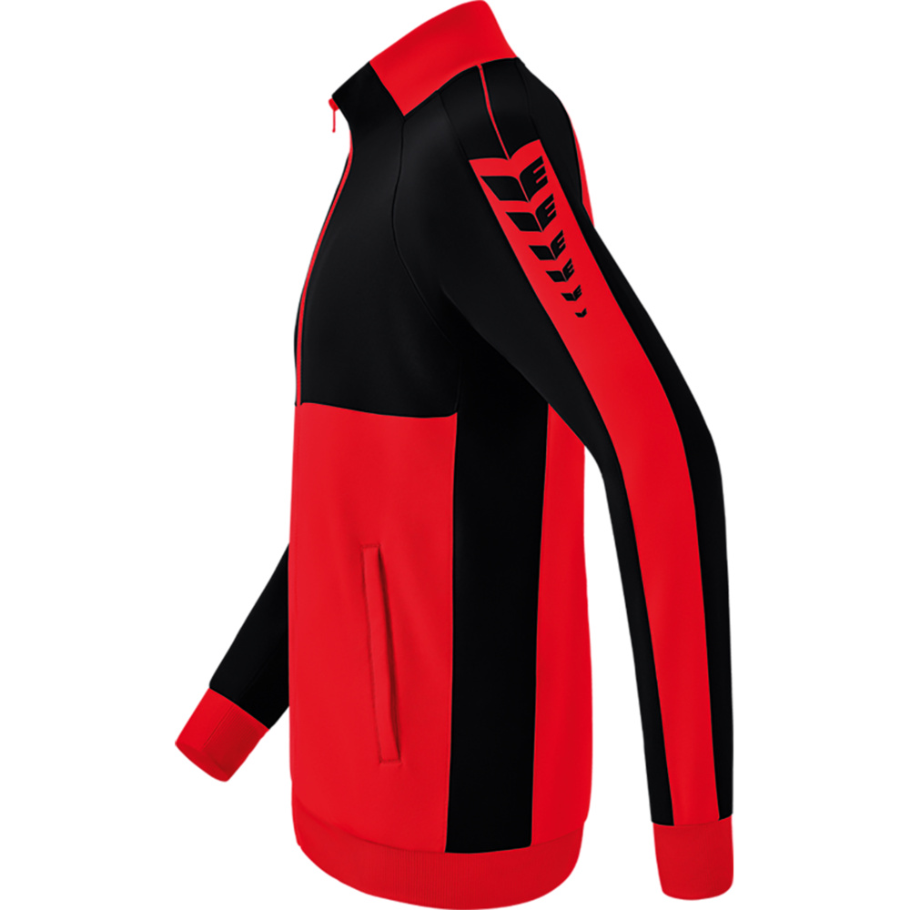 ERIMA SIX WINGS WORKER JACKET, RED-BLACK KIDS. 