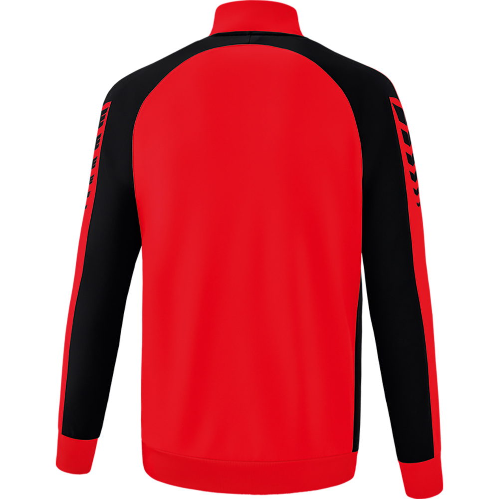 ERIMA SIX WINGS WORKER JACKET, RED-BLACK KIDS. 