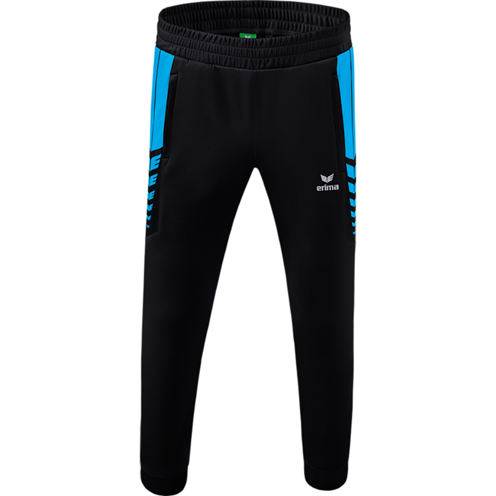 ERIMA SIX WINGS WORKER PANTS, BLACK-CURACAO KIDS. 